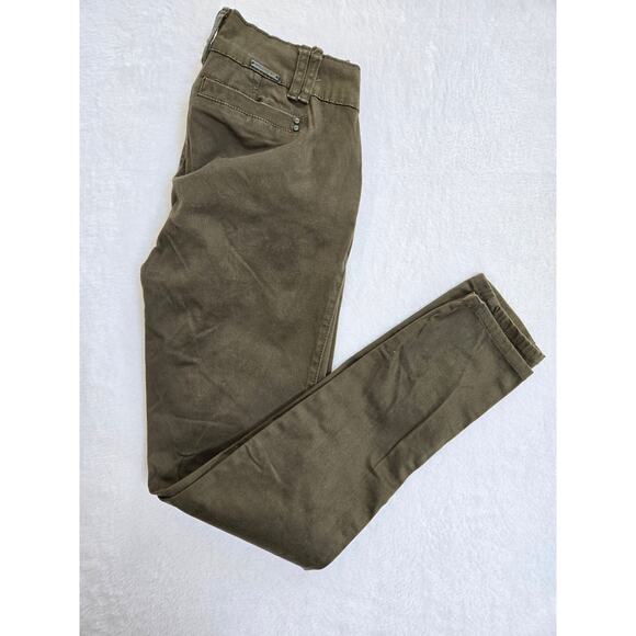 Women's Watch L.A. Olive Green Stretch Skinny Pants Sz. 9 - Picture 1 of 7